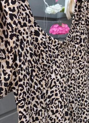 Платье платье принт леопард вискоза8 фото