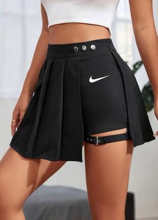 Женская юбка-шорты в спортивном стиле3 фото