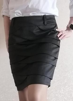 Женская элегантная серая юбка
