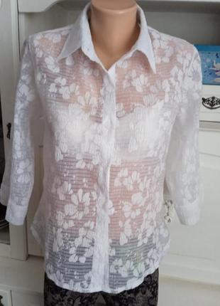 Белая блузка damart5 фото