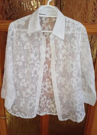 Белая блузка damart3 фото