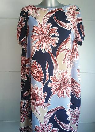 Стильне плаття marks&spencer з принтом великих квітів