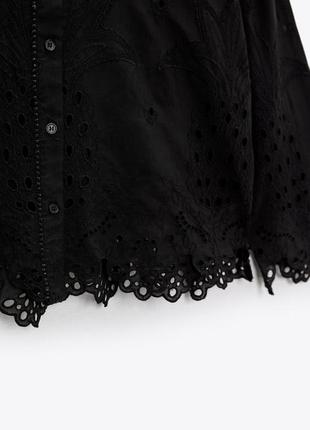 Zara костюм брючный  вышивка ришельем, аппликации из бусин в тон8 фото