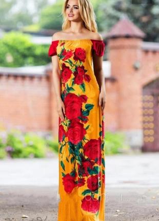 Яркое платье украинского производства seven