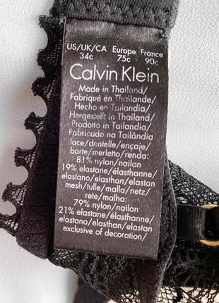 Бра бралет calvin klein 34c 75c ck бюстье топ кружевной мягкий на поролоне7 фото