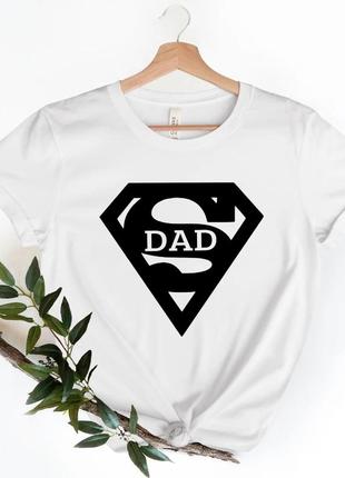 Чоловіча футболка з принтом dad для батька1 фото