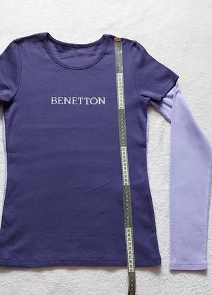 Реглан, футболка с рукавом united colour's of benetton xs-s, лонгслив, футболка италия8 фото