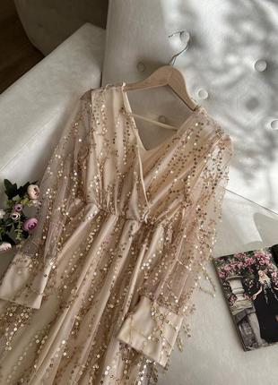 Вишукана чарівна вечірня довга сукня плаття бренд  simple6 фото