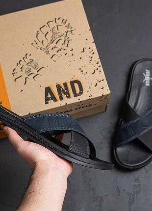 Шлепанцы натуральная кожа