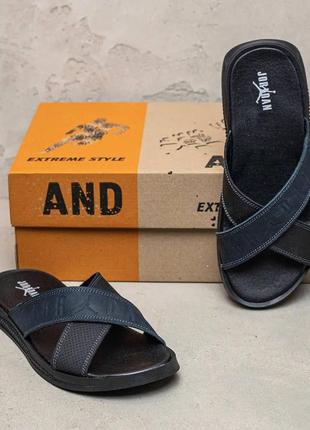 Шлепанцы натуральная кожа