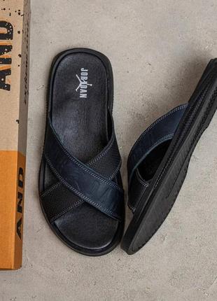 Шлепанцы натуральная кожа