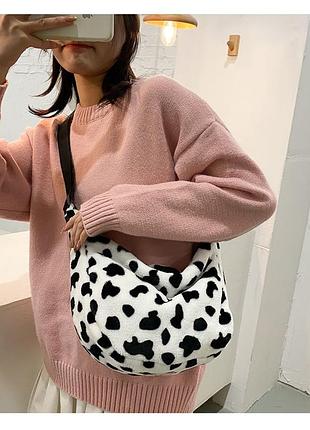 Сумка микрофибра коровка