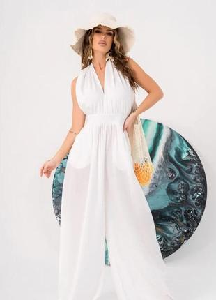 Комбінезон колір білий fi_008074