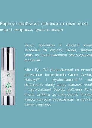 Акция крем гель для кожи вокруг глаз с экстрактом зеленой икры - mizu eye gel lambre франция 15мл7 фото