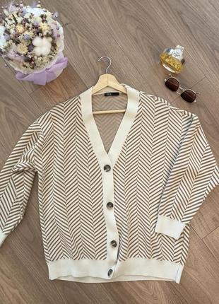 🌺 кофта в ялинку бежева fame istanbul