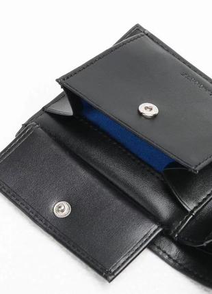 Подарочный набор lacoste мужской кошелек + брелок черный портмоне4 фото