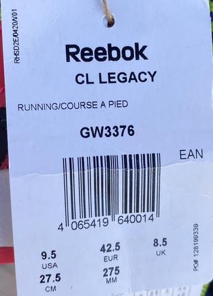 Яскраві чоловічі кросівки  42 розмір  reebok cl legacy6 фото