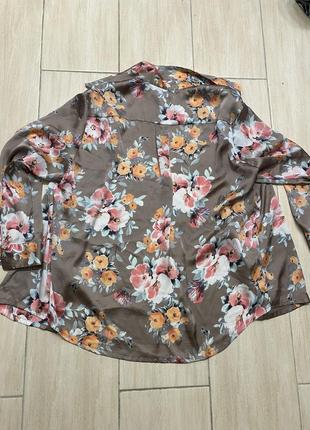 Rowlanb's англия женская сорочка под шёлк с цветочным принтом xl3 фото