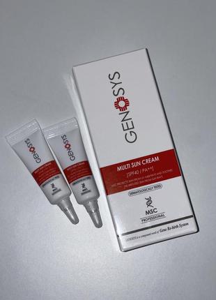 Genosys multi sun cream spf40 сонцезахисний крем спф 40