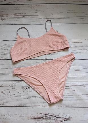 Розовый купальник от h&m