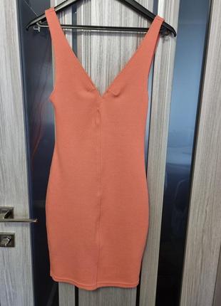 Сексе оранжевое вечернее платье в утяжеление1 фото