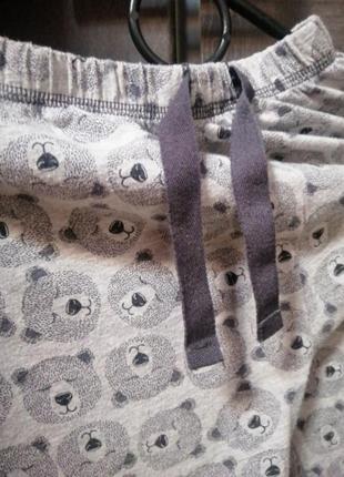Ночные брюки пижама серые2 фото