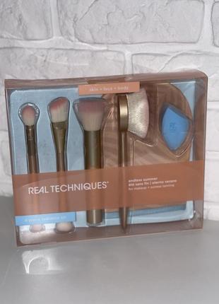 Real techniques спонж кісточки для макіяжу рукавичка для автозасмаги