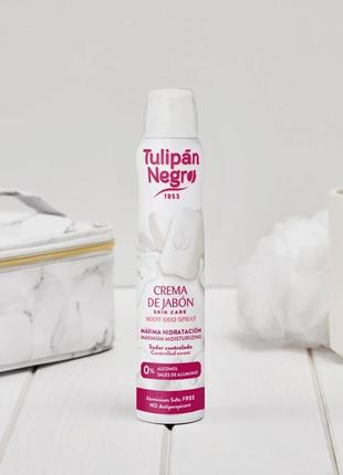 Дезодорант-спрей "кремове мило" - tulipan negro crema de jabon deo spray, 200 мл