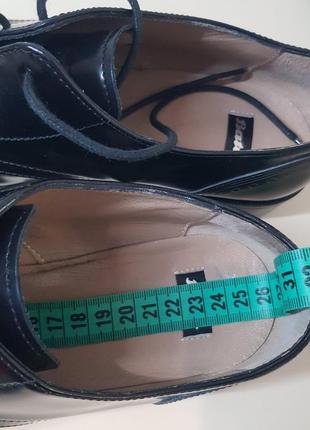 Туфли ботиночки оксфорды bata натуральная кожа8 фото