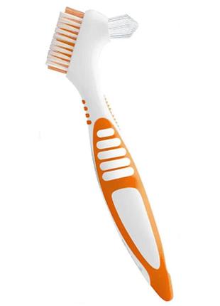 Щетка для зубных протезов, кап и брекетов paro® denture brush4 фото