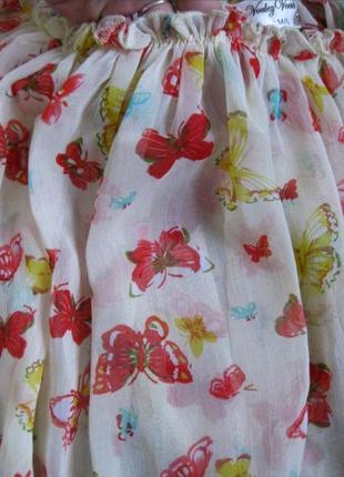 Ошатна шифонова блуза із метеликами від voulez vous 🦋 розмір м/l - 42-44рр6 фото