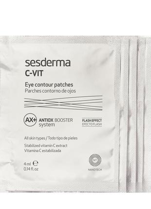 Патчи вокруг глаз sesderma c-vit eye contour patches 5 шт1 фото