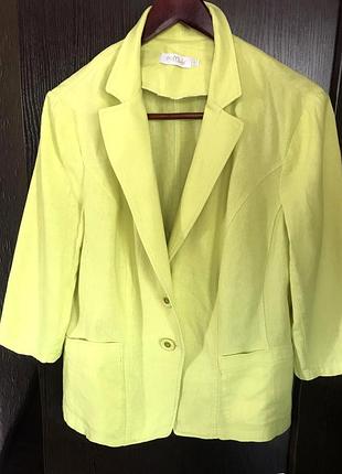 Сонячний піджак із льону