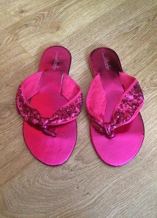 Женские яркие  шлепанцы вьетнамки / жіночі шльопанці