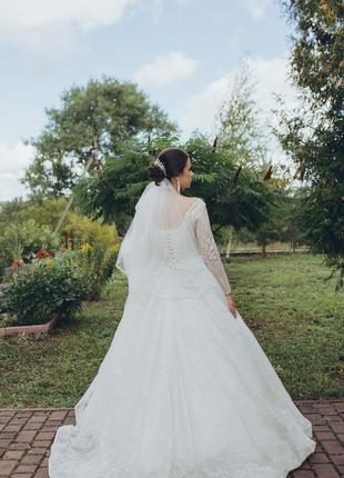Весільне плаття шите під заказ, стан ідеальний2 фото