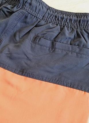 Мужские пляжные шорты, размер s, цвет коралловый-синий2 фото