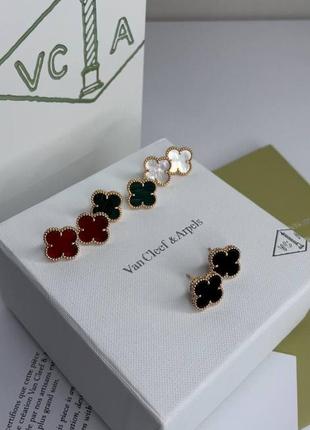 Сережки van cleef vintage alhambra