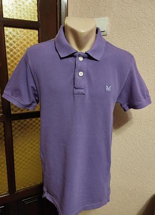 Футболка поло мужская,размер xs на 42-44размер, хлопок от crew