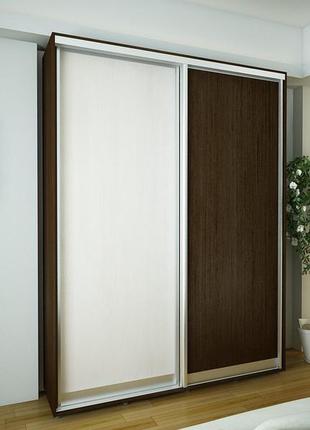 Шафа-купе flashnika ніка 9 d-450 (двері дсп) (1500мм x 450мм x 2400мм)