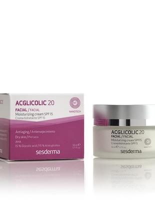 Увлажняющий крем для лица acglicolic 20 moisturizing cream spf 15 50 мл