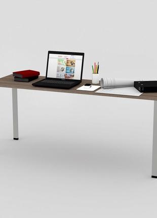 Офісний стіл мп - 16 (ral 7035) (1200мм x 600мм x 750мм)4 фото