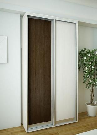 Шафа-купе flashnika економ №4 d-600 (двері дсп) (1300мм x 600мм x 2400мм)