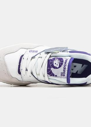 Женские кроссовки new balance 550 white purple 36-37-38-392 фото