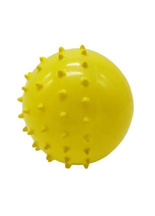 Мяч детский резиновый bambi bt-pb-0154 диаметр 10 см (желтый)1 фото