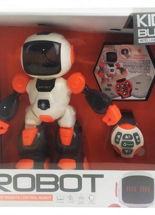 Детский робот на радиоуправлении 616-1 с функцией программирования (оранжевый)1 фото