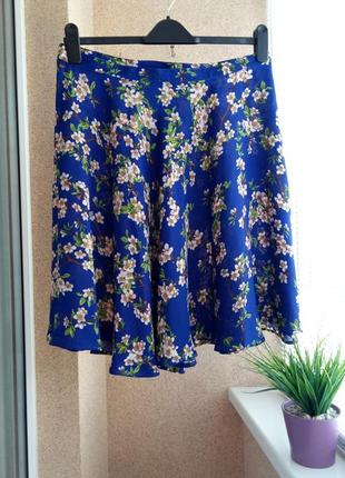 Красивая летняя юбка миди в цветочный принт2 фото