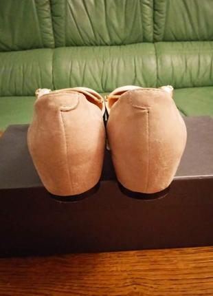 Очень красивые качественные натуральные замшевые балетки туфли cruse 37-385 фото