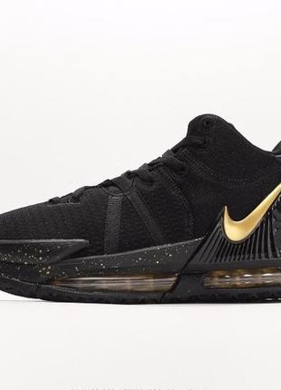 Чоловічі баскетбольні кросівки nike lebron witness vll black/gold3 фото