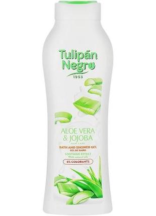 Гель для душа "алоэ вера и жожоба" - tulipan negro aloe vera & jojoba shower gel, 650 мл2 фото