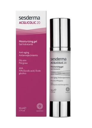 Зволожувальний гель sesderma acglicolic 20 moisturizing gel 50 мл